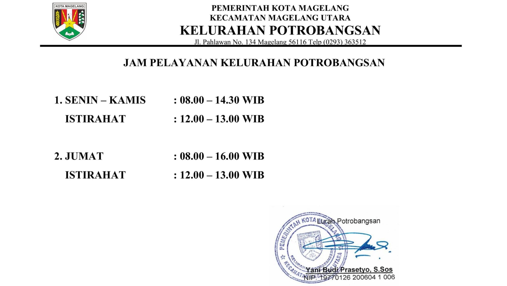 JAM PELAYANAN